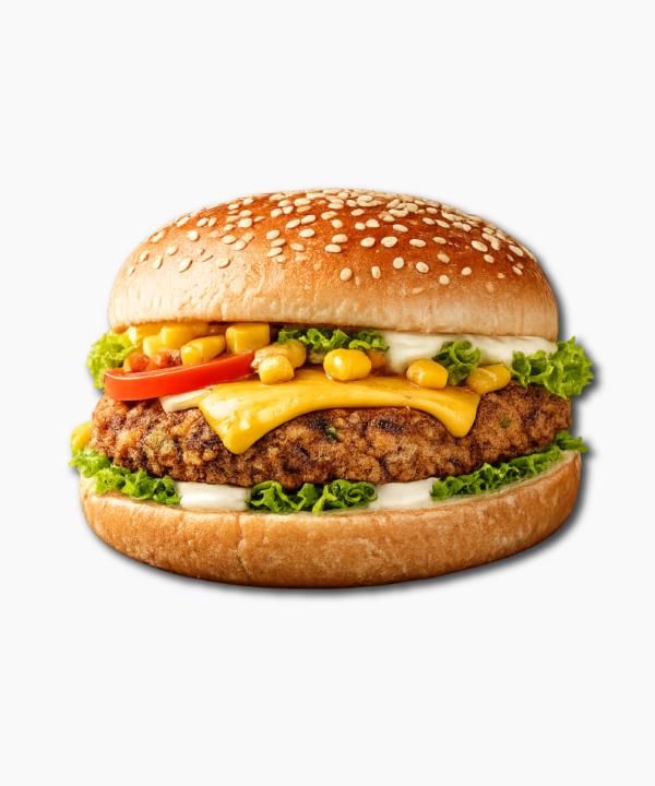 Cheesy Corn Blast Burger