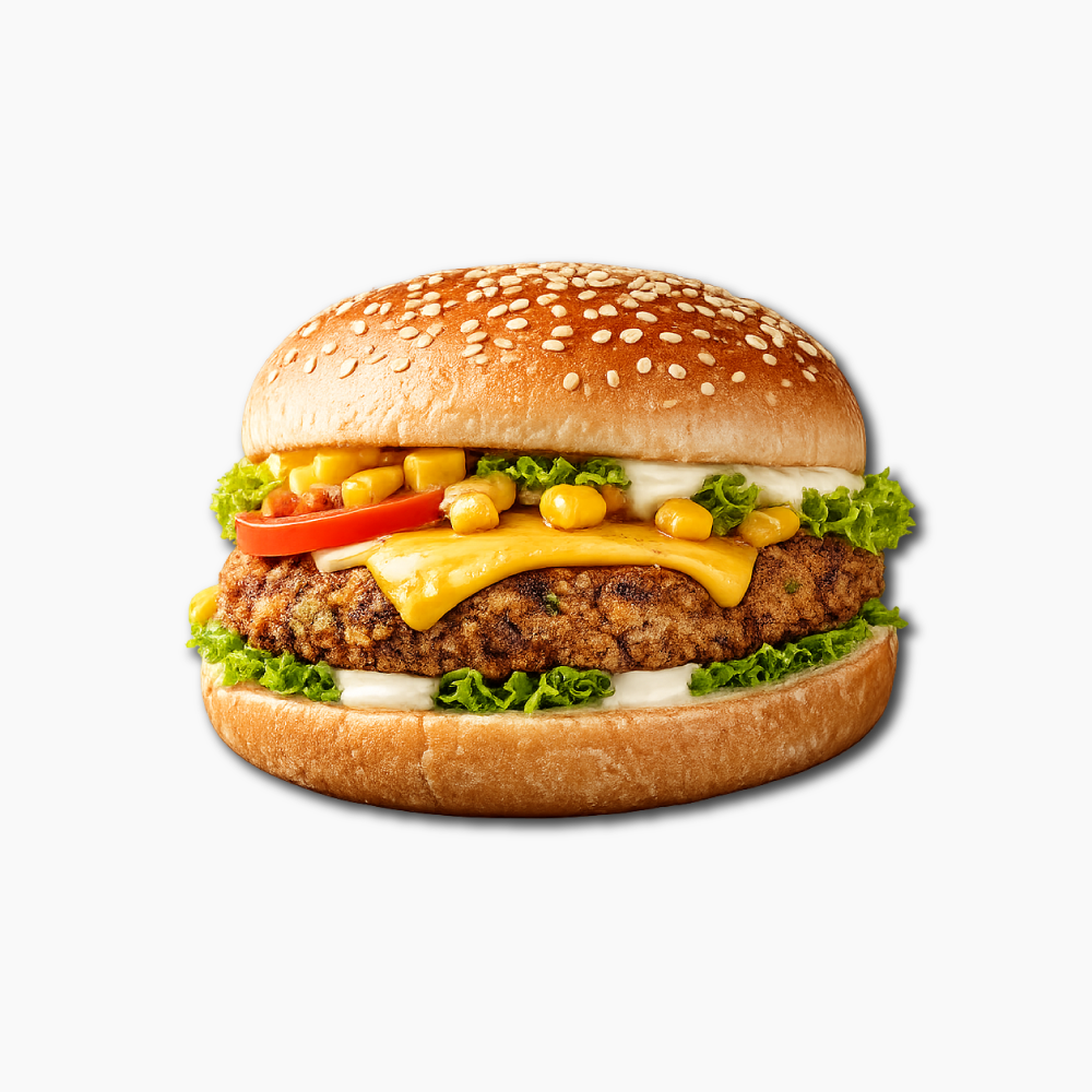 Cheesy Corn Blast Burger