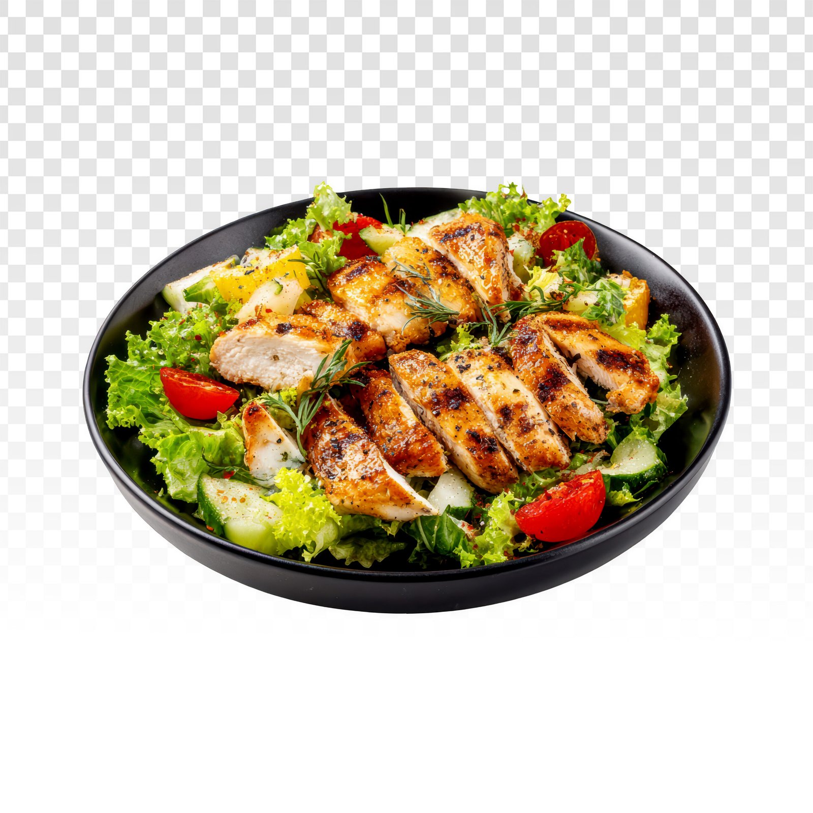 Grilled Chicken Lettuce Bowl