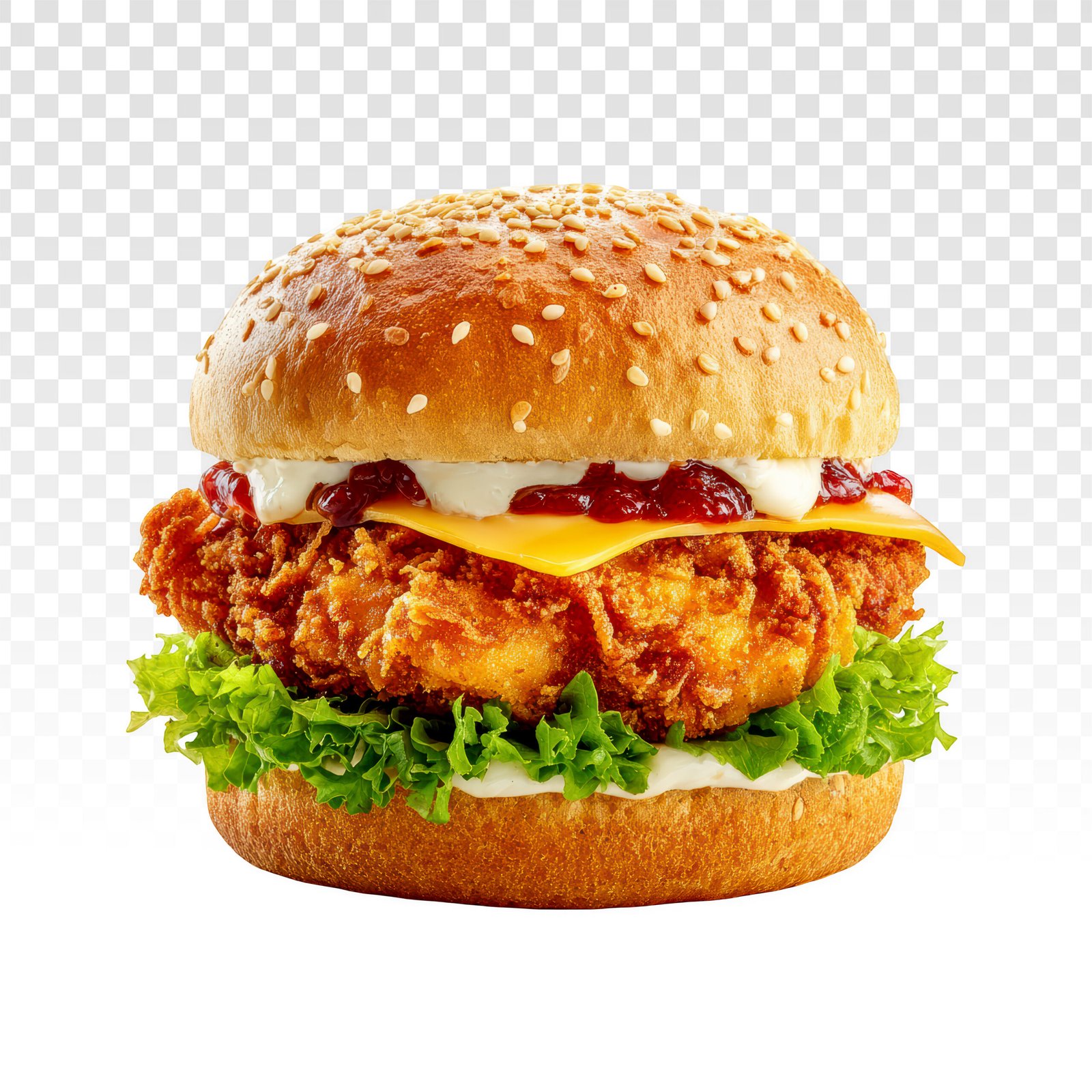 Double Smash Chicken Burger