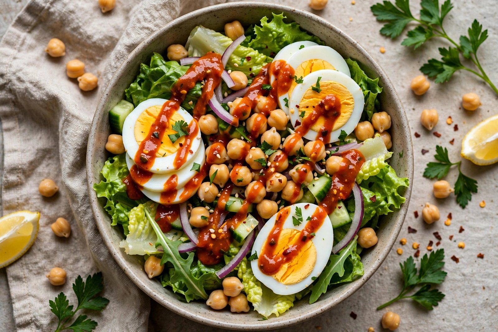 Peri Peri Egg Protein Salad