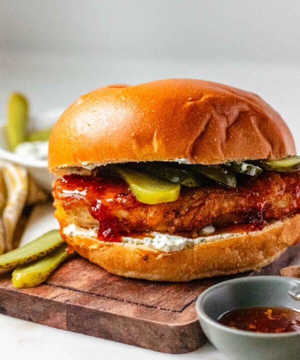 Honey chicken burger