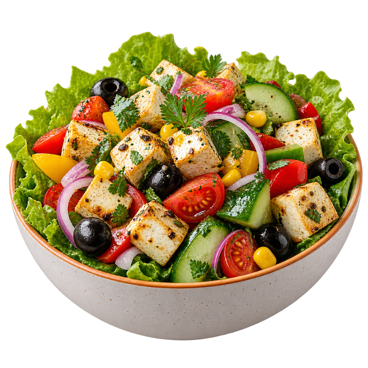Paneer Tikka Crunch Salad